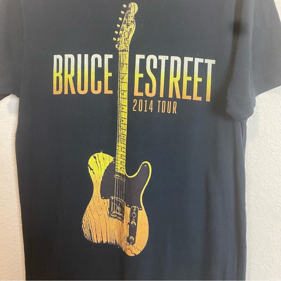 Bruce Springsteen E Street Band 2014 High Hopes Guitar US Tour T-shirt Sz Small - Picture 2 of 9